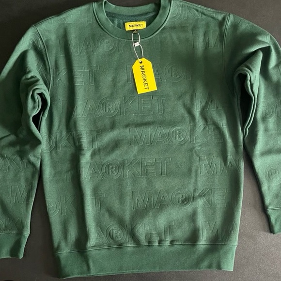 Market Studios Other - NWT @Market Studios Emboss Print Fleece Crewneck